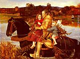 John Everett Millais Famous Paintings - A Dream of the Past - Sir Isumbras at the Ford